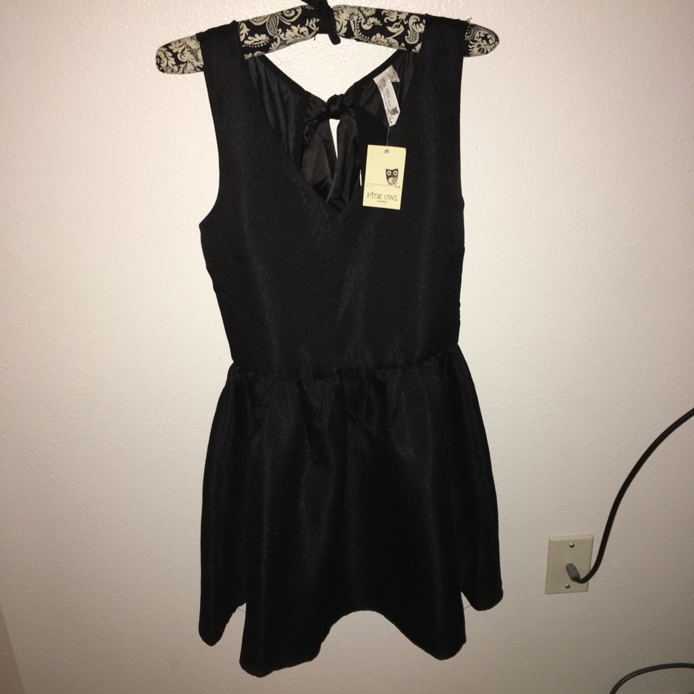 NWT Pink Owl Little Black Dress